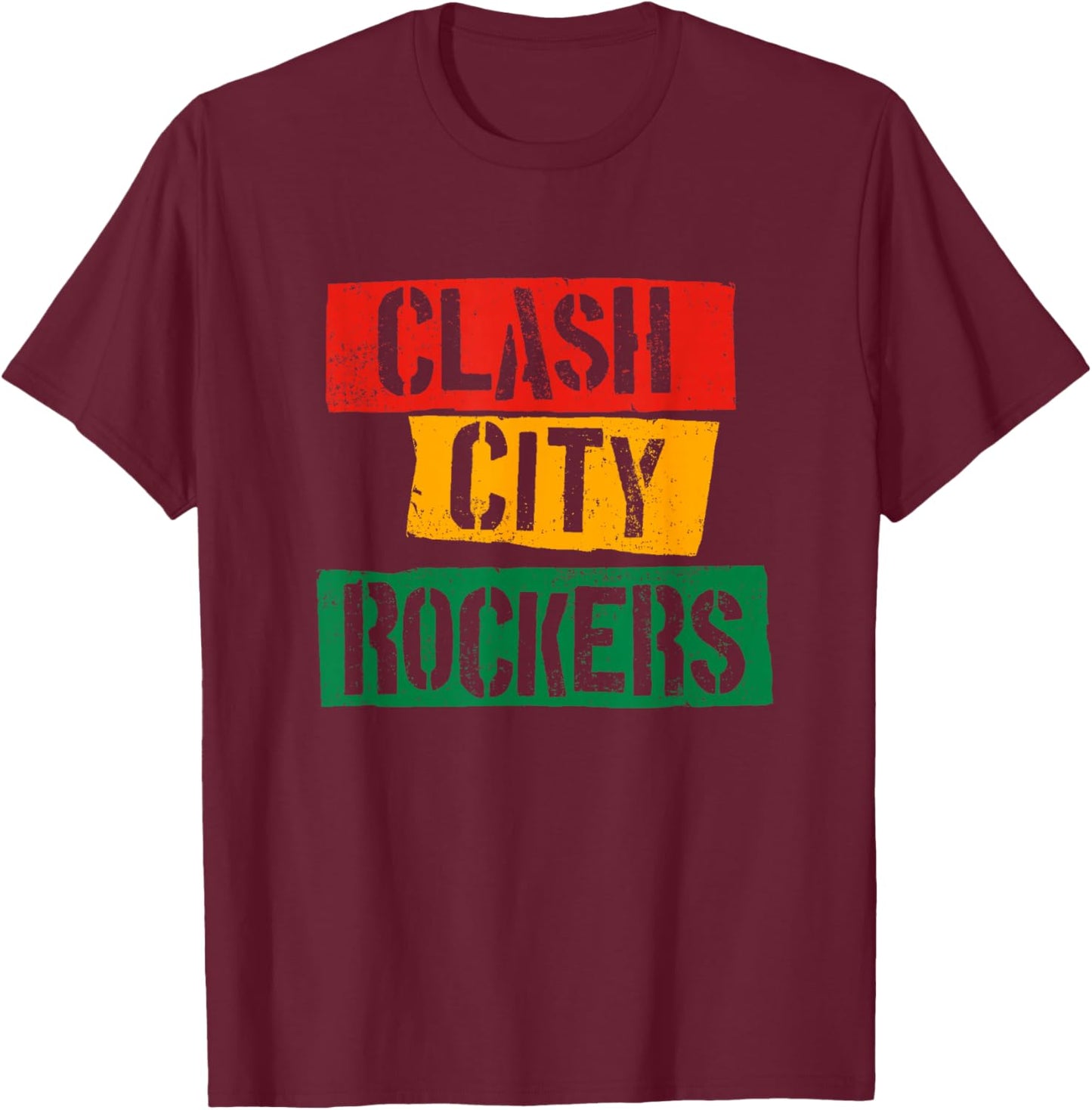 Clash City Rockers T-Shirt - T-Shirt | Maroon