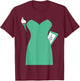 Statue of Liberty Halloween Costume Dress T-Shirt - T-Shirt | Maroon