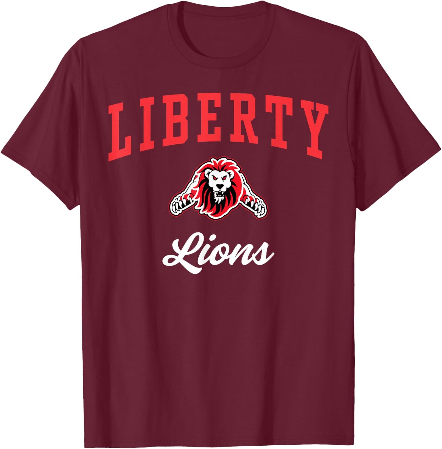 Liberty High School Lions C3 T-Shirt - T-Shirt | Maroon