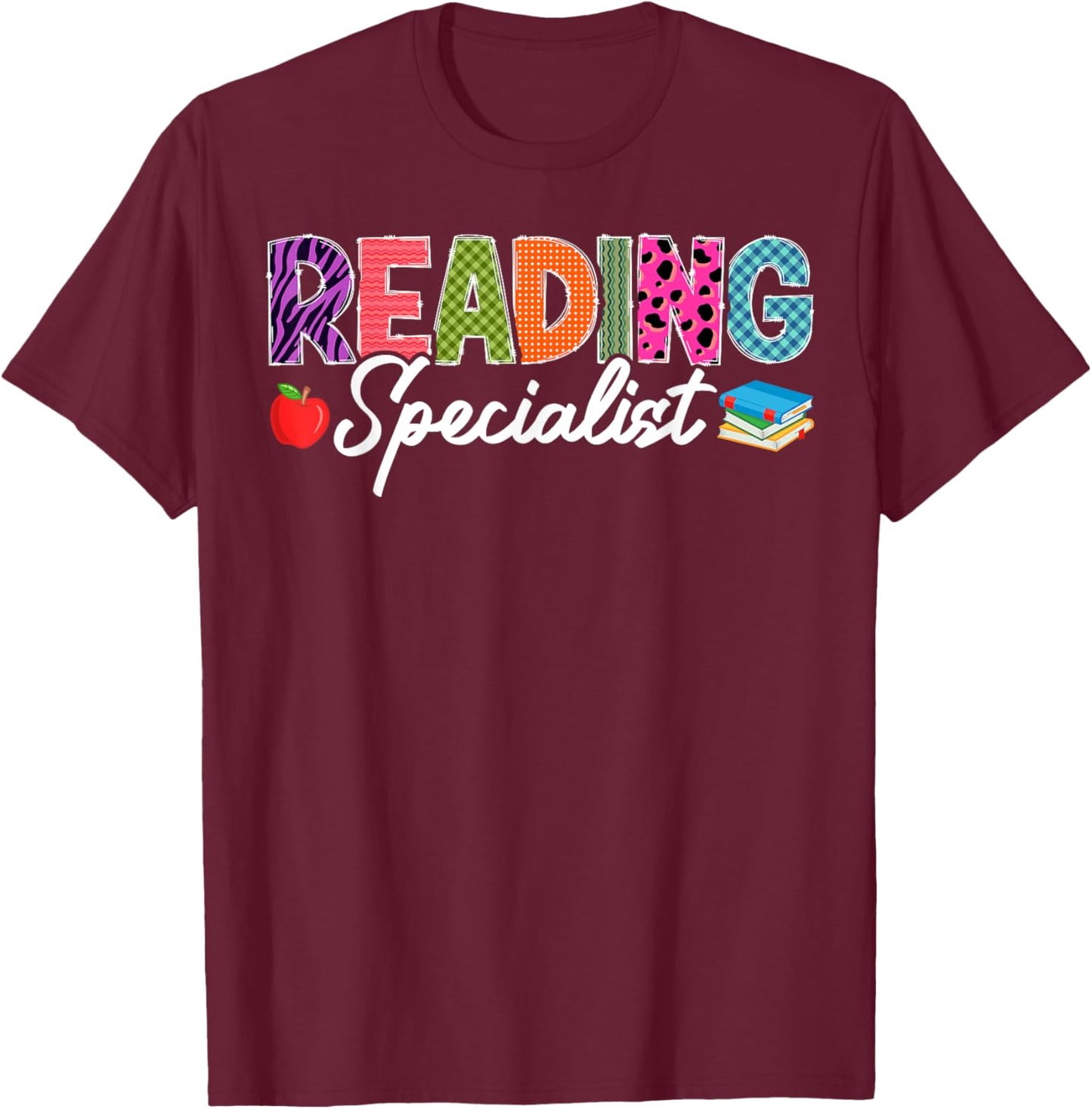 Cute Reading Specialist T-Shirt - T-Shirt | Maroon