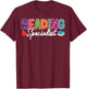 Cute Reading Specialist T-Shirt - T-Shirt | Maroon