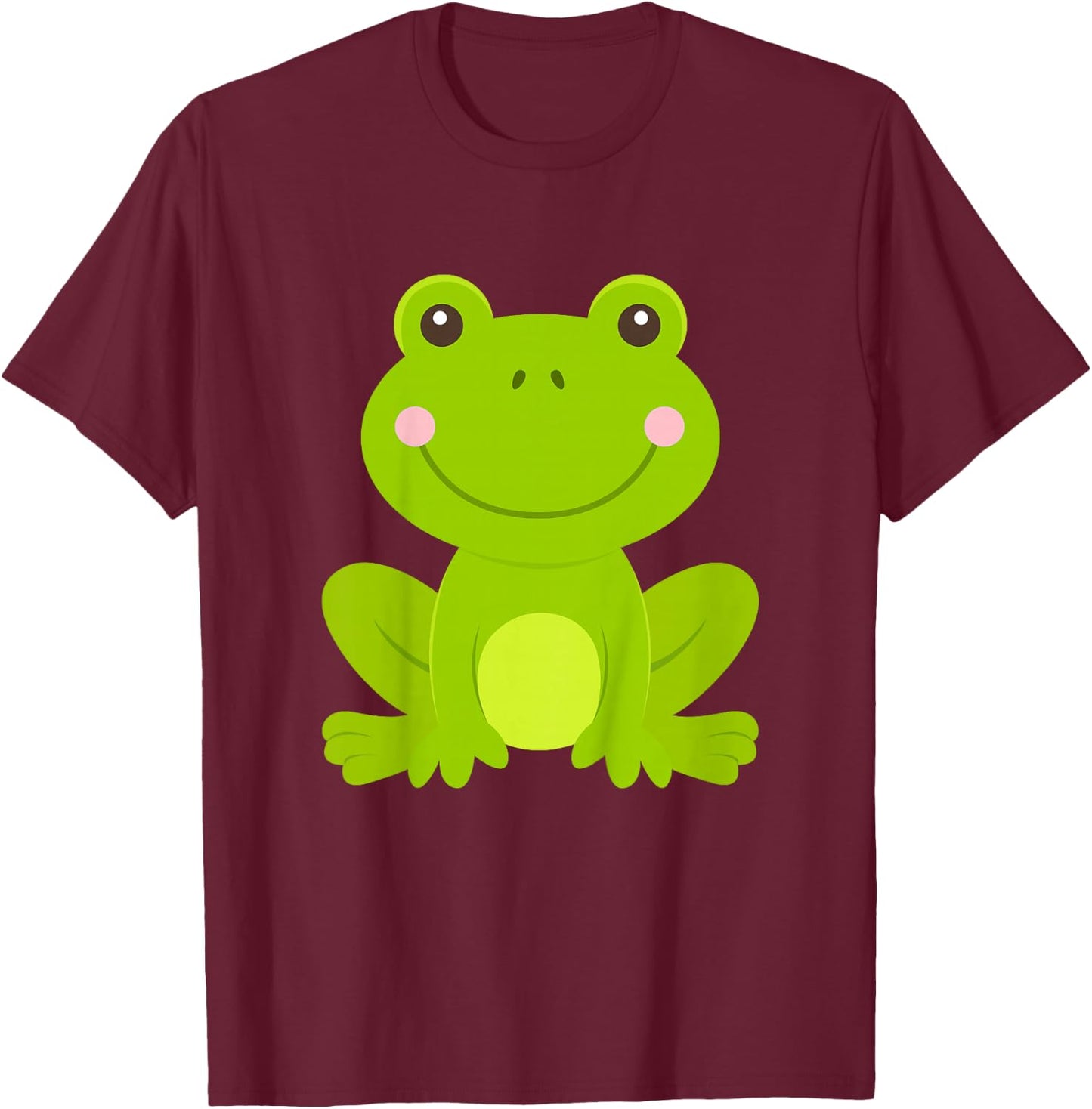 Frog Toddler Boy Girl T-Shirt - T-Shirt | Maroon