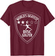World's Okayest Disc Golfer Men Women Funny Sarcastic T-Shirt - T-Shirt | Maroon