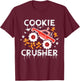 Kids Christmas Monster Truck Cookie Crusher Xmas Boys Kid Toddler T-Shirt - T-Shirt | Maroon