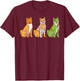 Pumpkin Mummy Zombie Shiba Inu Dog Halloween Akita Gift T-Shirt - T-Shirt | Maroon