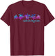 Grand Cayman Beach Design/Tribal Turtle Gift T-Shirt - T-Shirt | Maroon