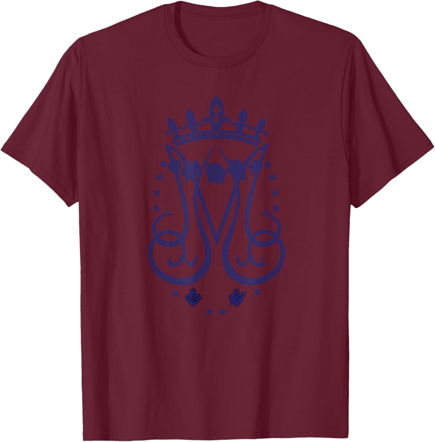 Miraculous medal catholic T-Shirt - T-Shirt | Maroon