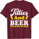 Funny Beer Lover Men Women Adults Graphic Alcohol Drinkers T-Shirt - T-Shirt | Maroon