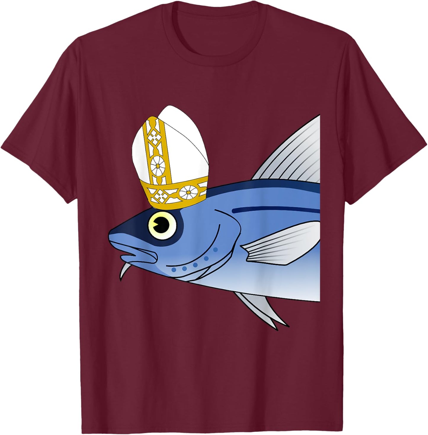 Funny Fishing Shirt | Holy Mackerel T-Shirt - T-Shirt | Maroon