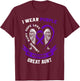 Alzheimers Awareness Products Purple Ribbon Great Aunt Gifts T-Shirt - T-Shirt | Maroon