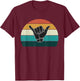 Shaka & Surf Sign - Cool Vintage Surfer/Surfing Gift T-Shirt - T-Shirt | Maroon