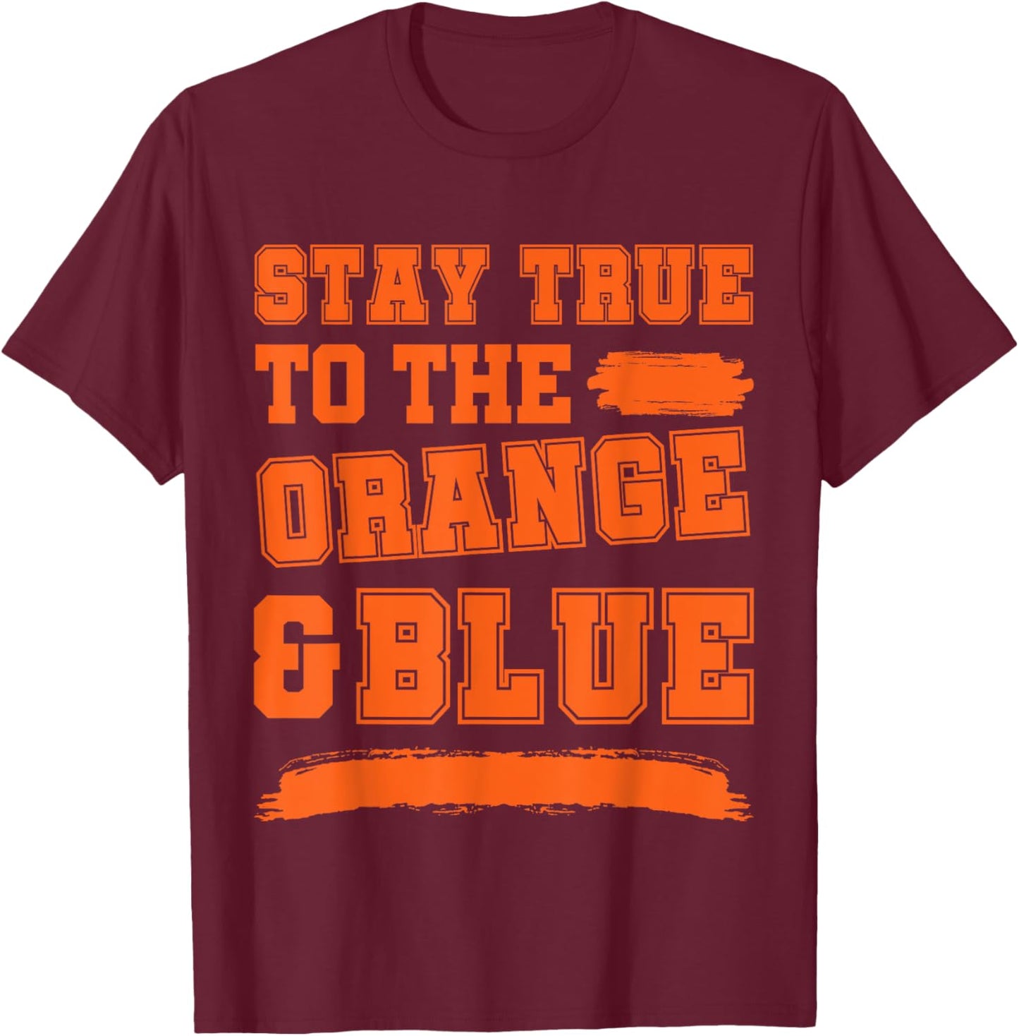 Blue and Orange Game Day, Blue and Orange T-Shirt - T-Shirt | Maroon