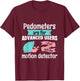 Pedometers are for advanced users run jog sport snail T-Shirt - T-Shirt | Maroon