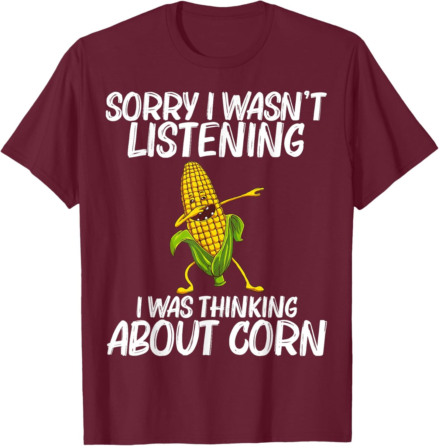 Funny Corn Gift Women Corn On The Cob Costume Farmer T-Shirt - T-Shirt | Maroon