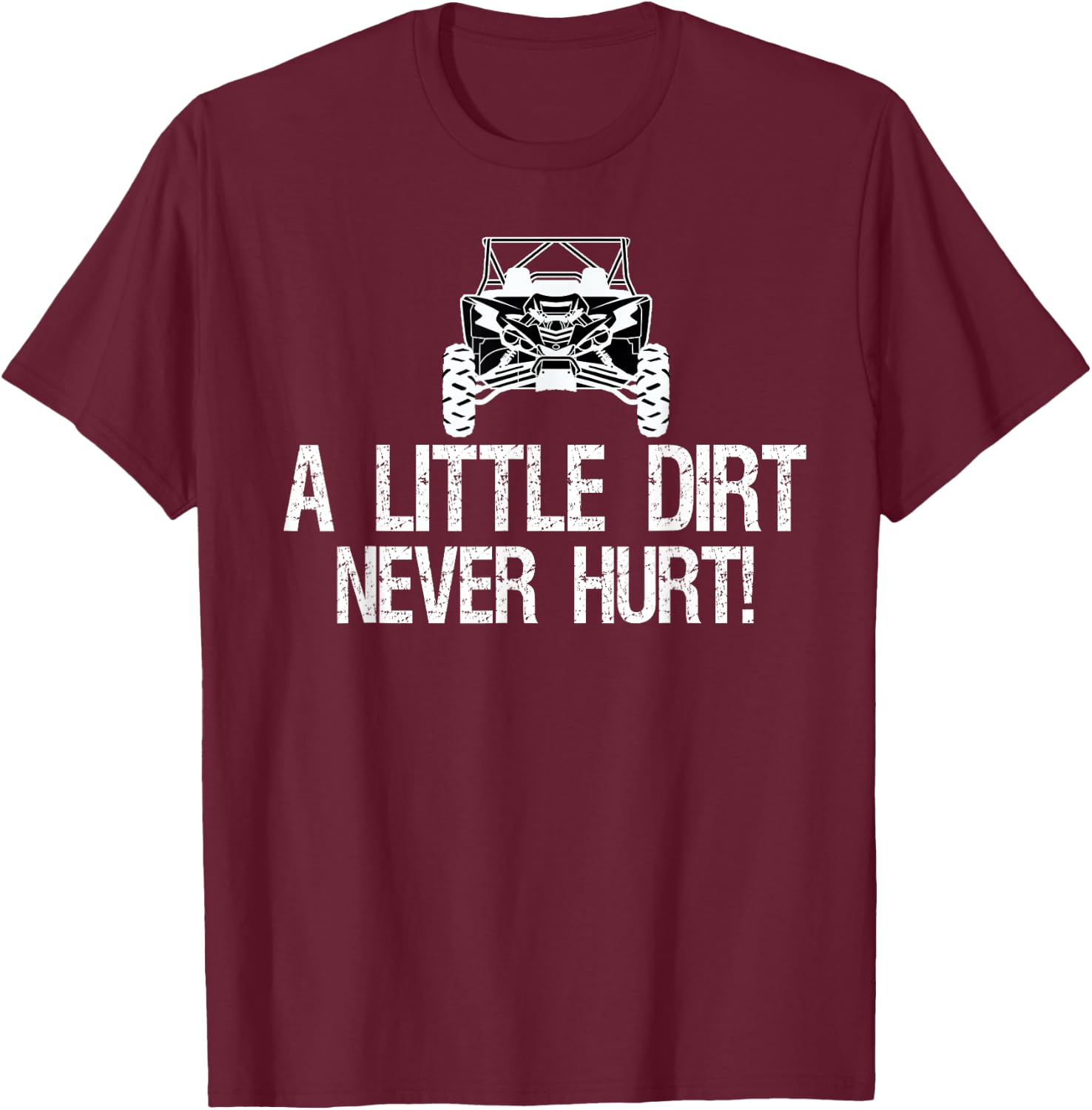 UTV Four Wheeler , ATV Riding Mudding T-Shirt - T-Shirt | Maroon
