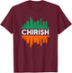 Chirish funny Chicago St Patrick's day parade Irish flag T-Shirt - T-Shirt | Maroon