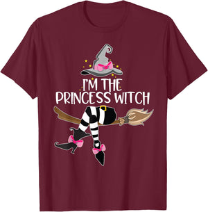 Im the Princess Witch Halloween Matching Group Costume T-Shirt - T-Shirt | Maroon