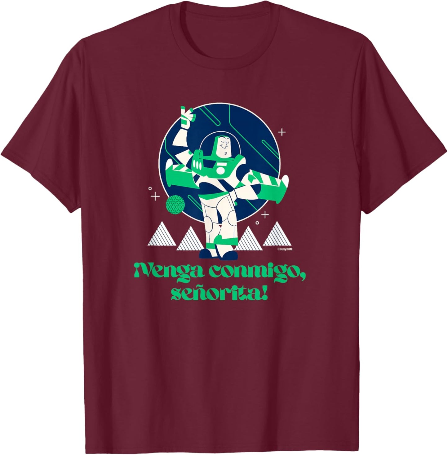 Disney and Pixar’s Toy Story Buzz Lightyear Spanish Mode T-Shirt - T-Shirt | Maroon
