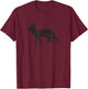 Fennec Fox Distressed Print - Vintage Fennec Fox T-Shirt - T-Shirt | Maroon