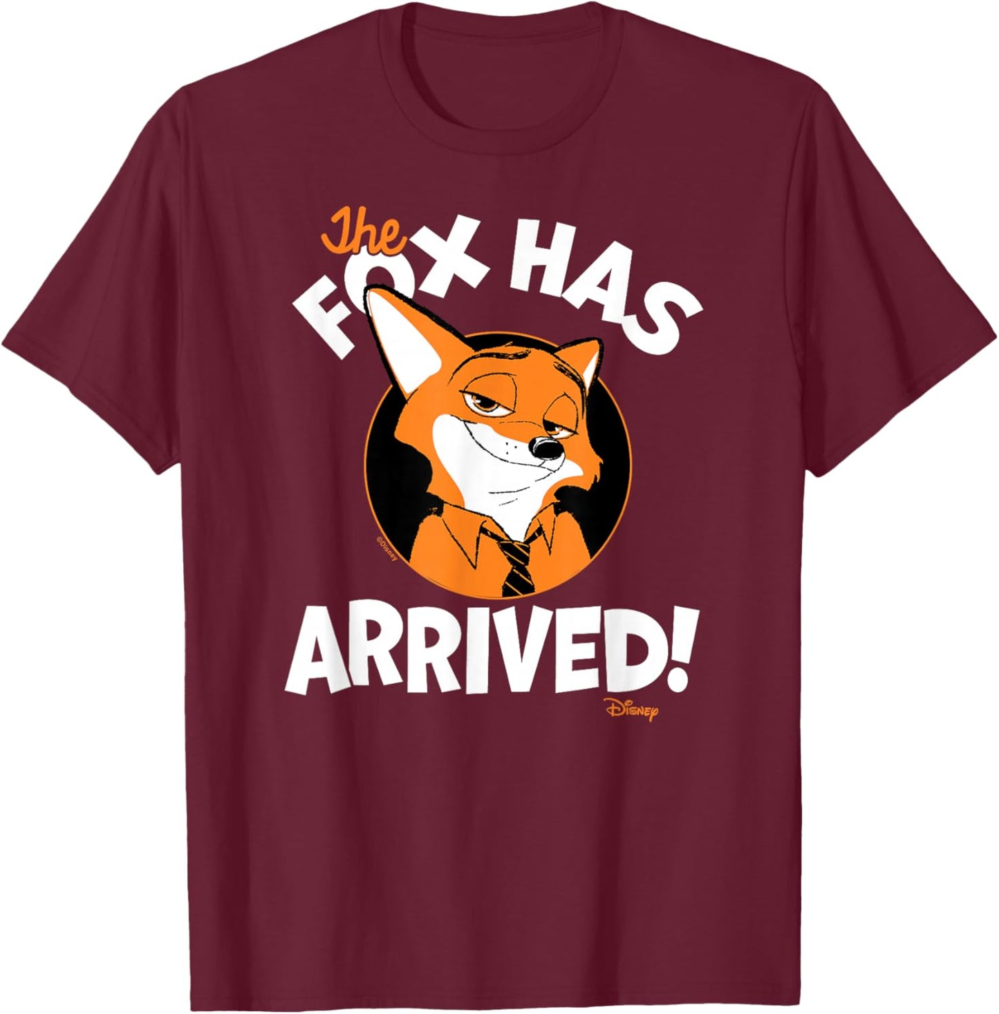Zootopia - Nick The Fox Has Arrived T-Shirt - T-Shirt | Maroon