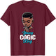 Young COGIC King | African American Boy Praying T-Shirt - T-Shirt | Maroon