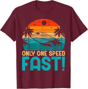 Only One Speed Fast Boat T-Shirt - T-Shirt | Maroon