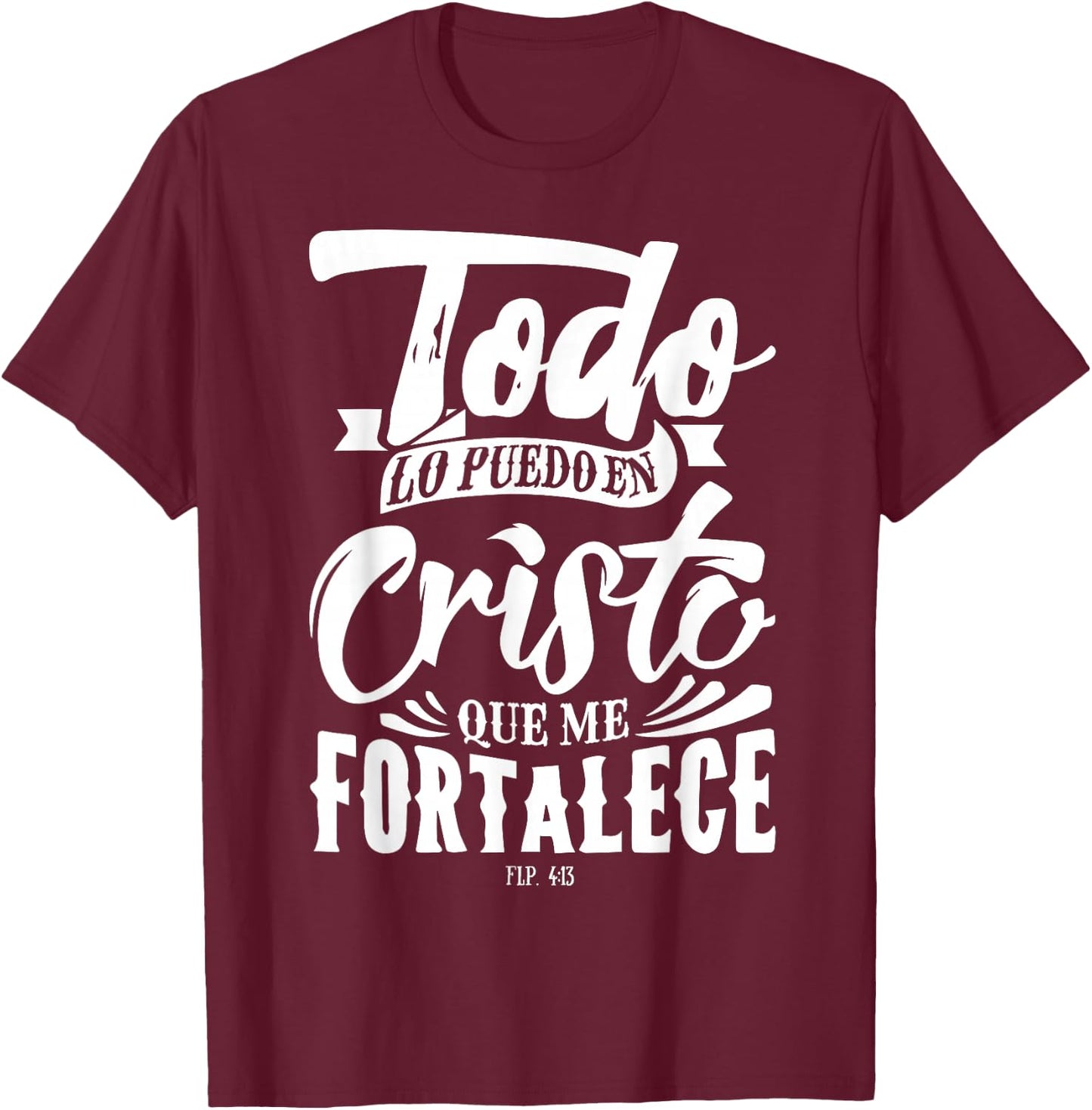 Mensajes Biblicos Dios Jesus Espanol Spanish for Christians T-Shirt - T-Shirt | Maroon