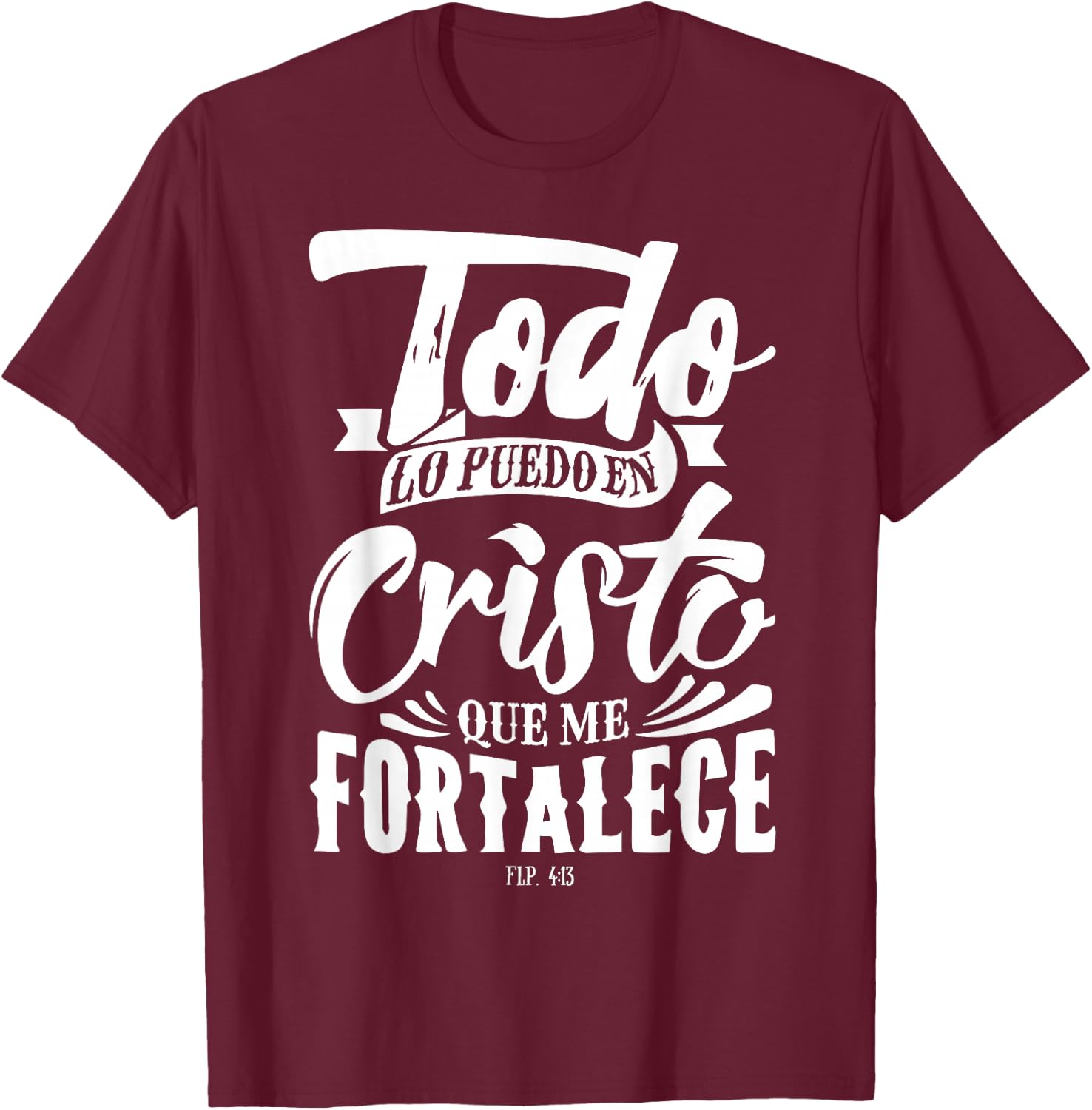 Mensajes Biblicos Dios Jesus Espanol Spanish for Christians T-Shirt - T-Shirt | Maroon