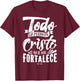 Mensajes Biblicos Dios Jesus Espanol Spanish for Christians T-Shirt - T-Shirt | Maroon