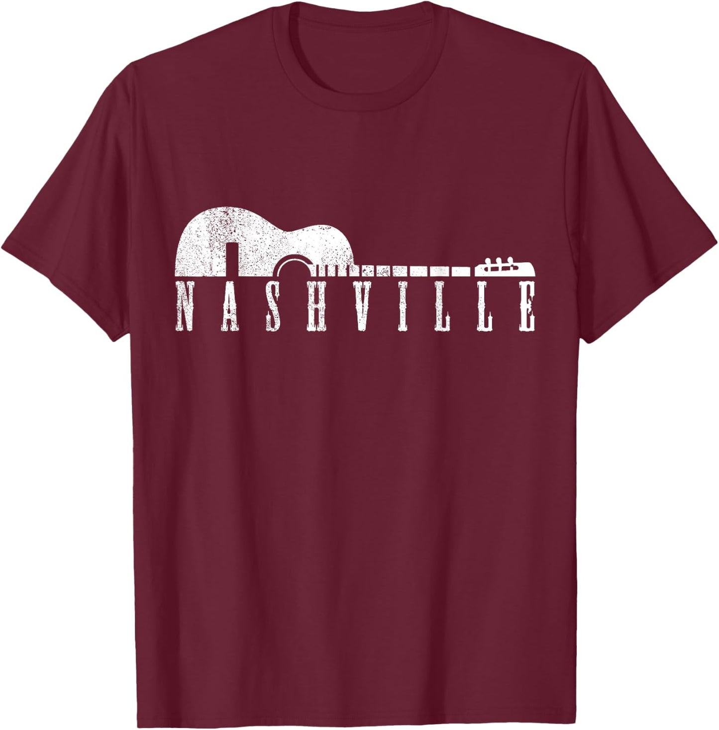 Nashville Tennessee Country Music City USA Country Music T-Shirt - T-Shirt | Maroon