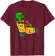 Irish Swinger Upside Down Pineapple Making Love Shamrock Hat T-Shirt - T-Shirt | Maroon