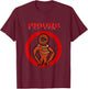 2022 Black Monster Horror Game Doors Figure T-Shirt - T-Shirt | Maroon
