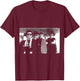 Squeeze Rock Band B&W Publicity Shot By George DuBose T-Shirt - T-Shirt | Maroon