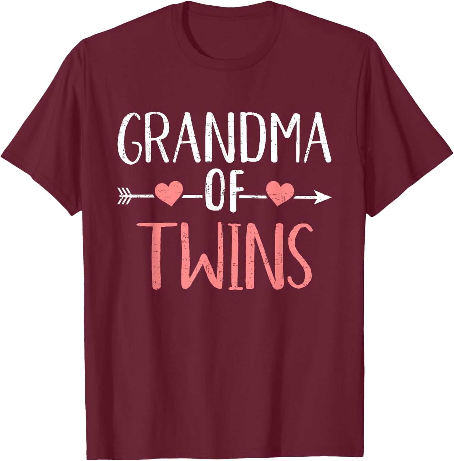 Grandma of twins T-Shirt - T-Shirt | Maroon