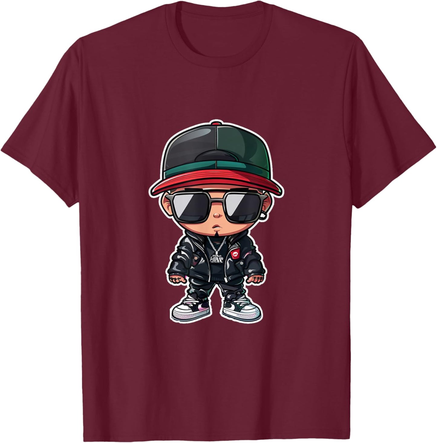 Hip Hop Culture Music Rap Lover Fan Street Rapper Dancer Pop T-Shirt - T-Shirt | Maroon