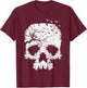 Halloween Skull Tree Birds Gothic Costume Men Women Kids T-Shirt - T-Shirt | Maroon