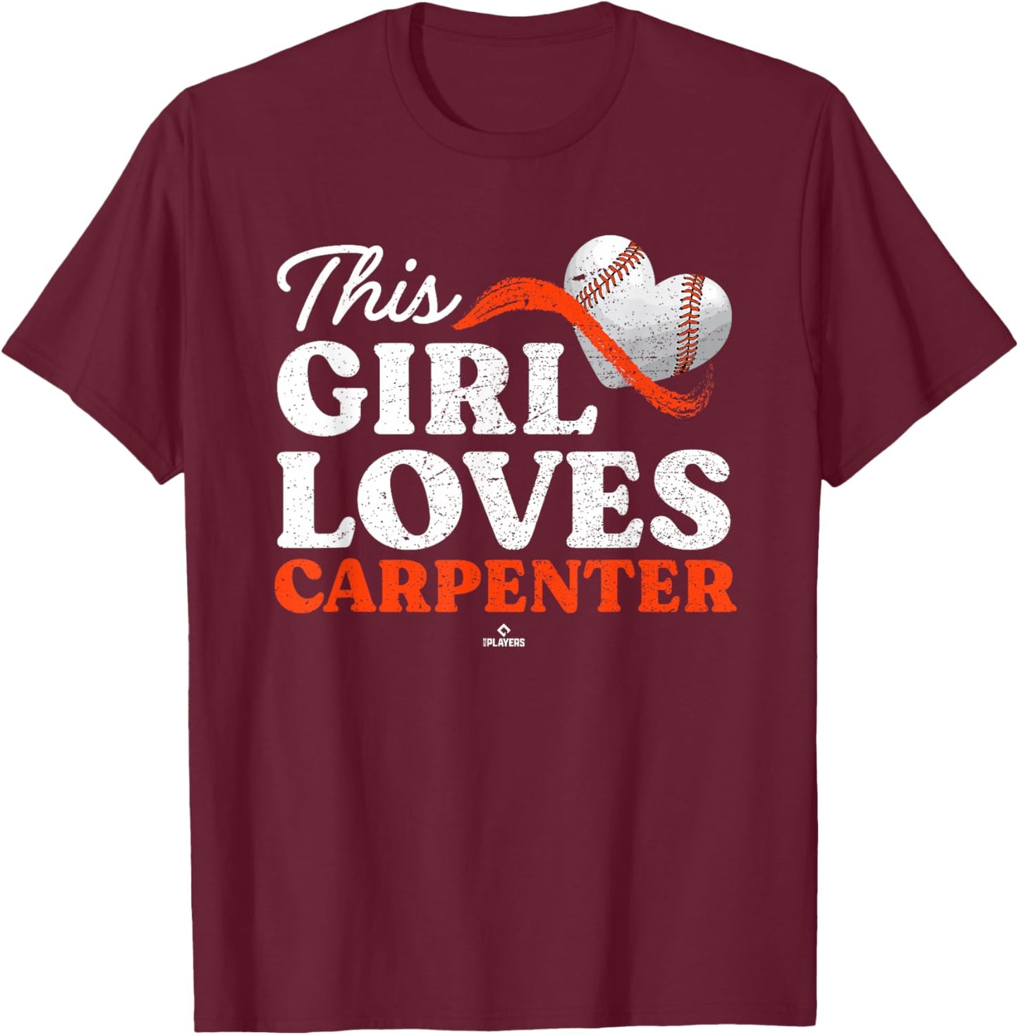 This Girl Loves Kerry Carpenter Detroit MLBPA T-Shirt - T-Shirt | Maroon