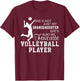 She's Not Just My Granddaughter Volleyball Player T-Shirt - T-Shirt | Maroon