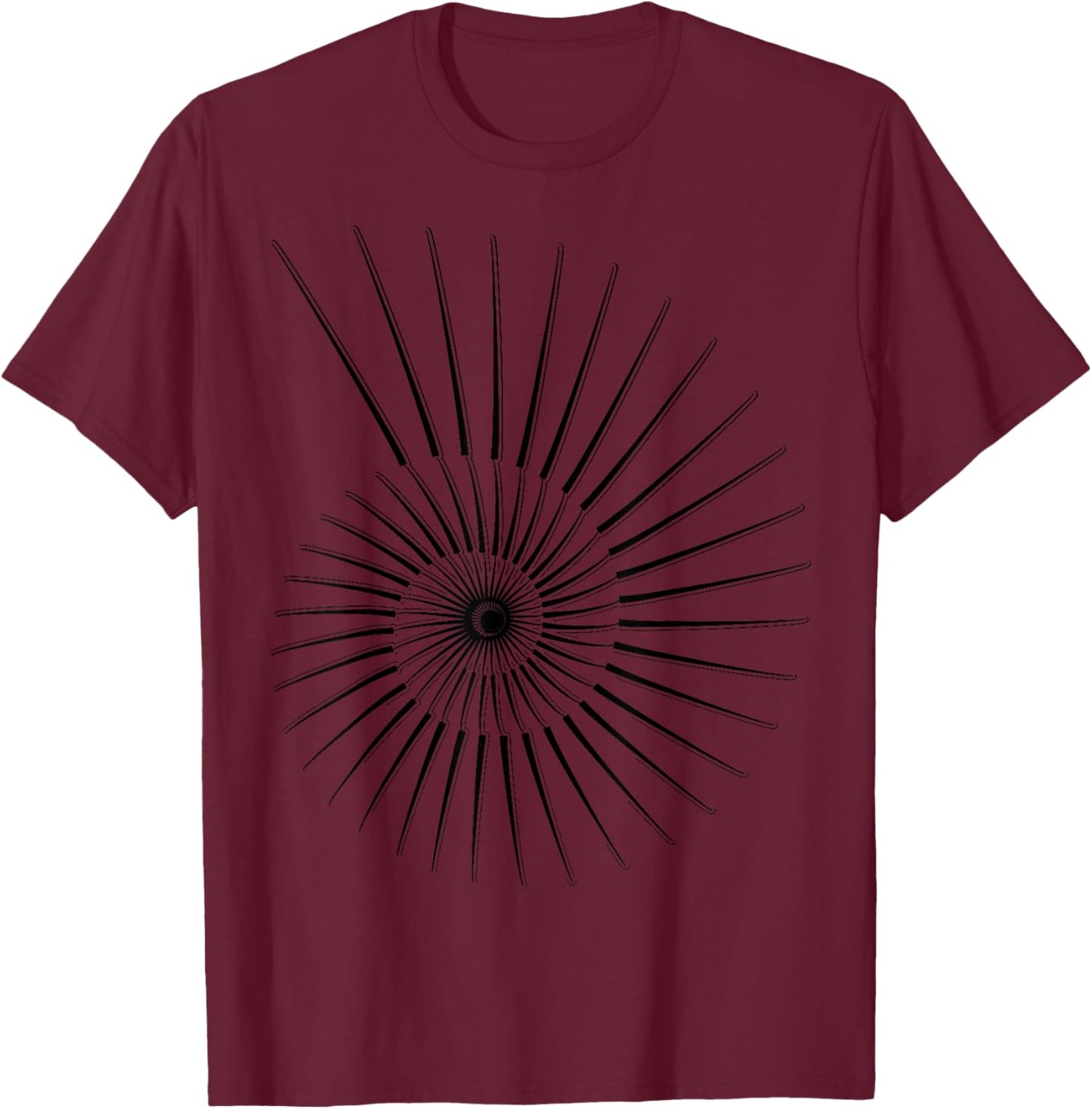 Spiralling into Style Fibonacci Chic Mathematics & Physics T-Shirt - T-Shirt | Maroon