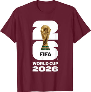 FIFA World CUP26 FIFA Gold Trophy T-Shirt - T-Shirt | Maroon