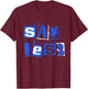 Blue Say Less Royal Blue Graphic T-Shirt - T-Shirt | Maroon