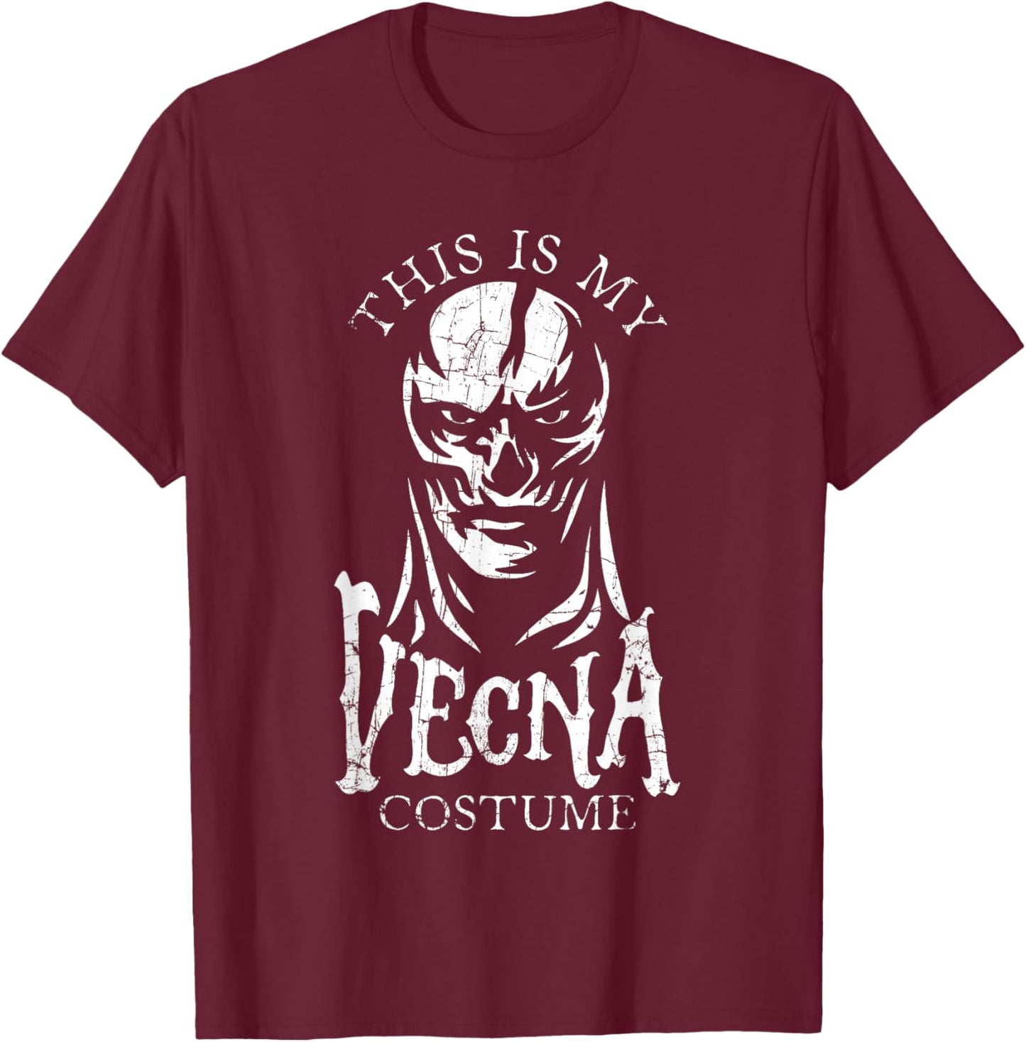 Stranger Things Halloween This Is My Vecna Costume Portrait T-Shirt - T-Shirt | Maroon