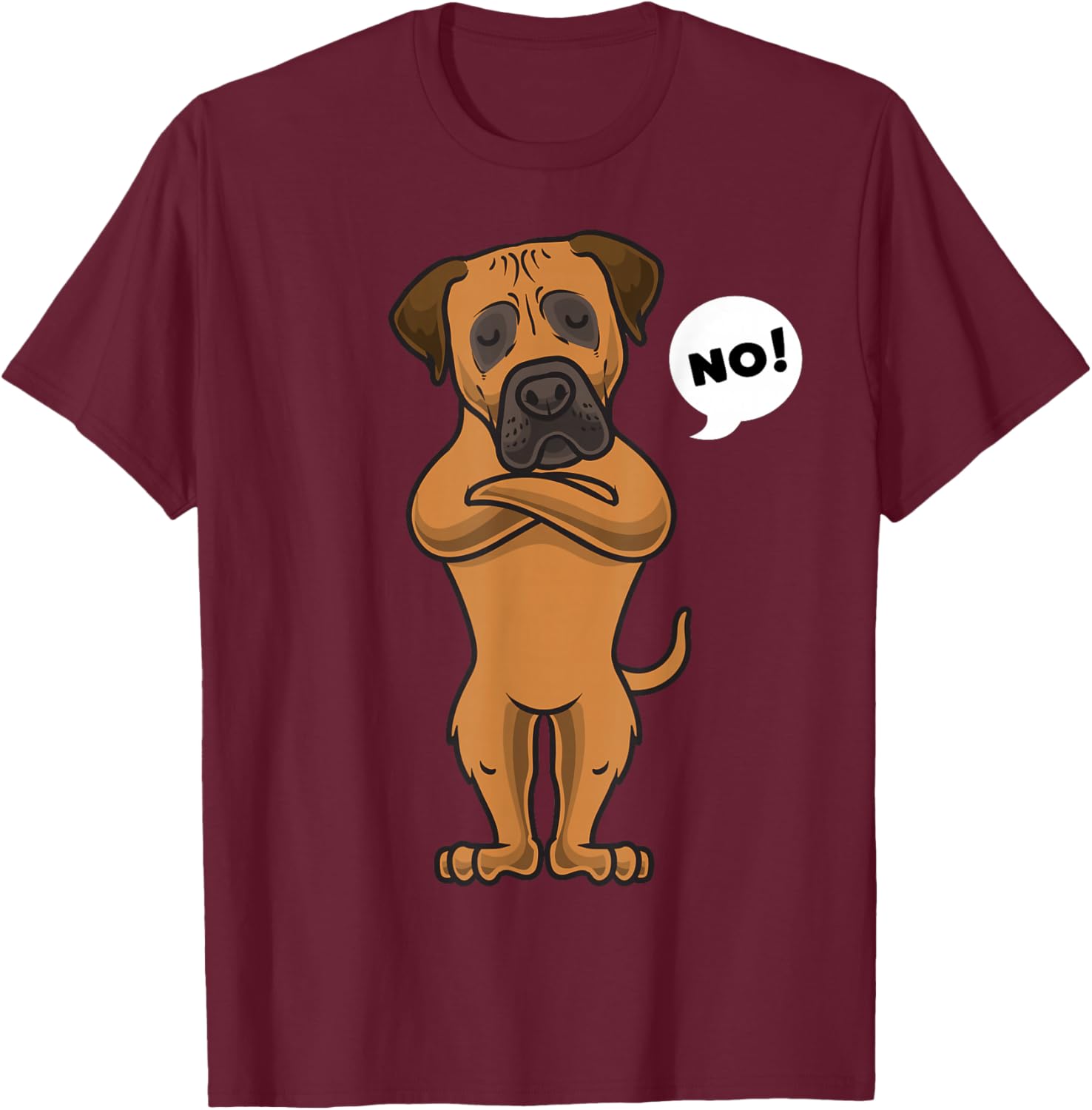 Stubborn Boerboel Dog Owner Women Girls Kids T-Shirt - T-Shirt | Maroon