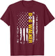 Dog Walker Shirt American Flag Patriotic Dog Walker Gift T-Shirt - T-Shirt | Maroon