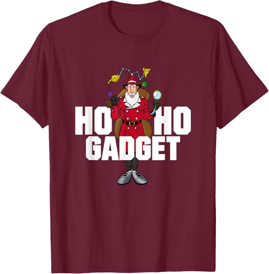 Inspector Gadget - Adult T Shirt - Christmas 01 T-Shirt - T-Shirt | Maroon