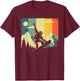 Cool Snowboarding Design Women Vintage Snowboarder T-Shirt - T-Shirt | Maroon