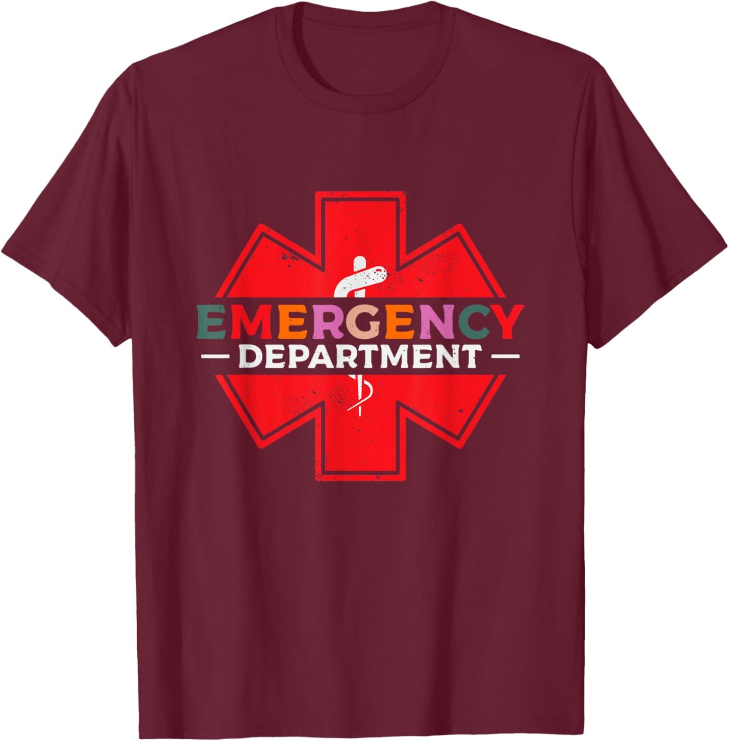 Emergency Department | ER Medicine | Ambulance Paramedic T-Shirt - T-Shirt | Maroon