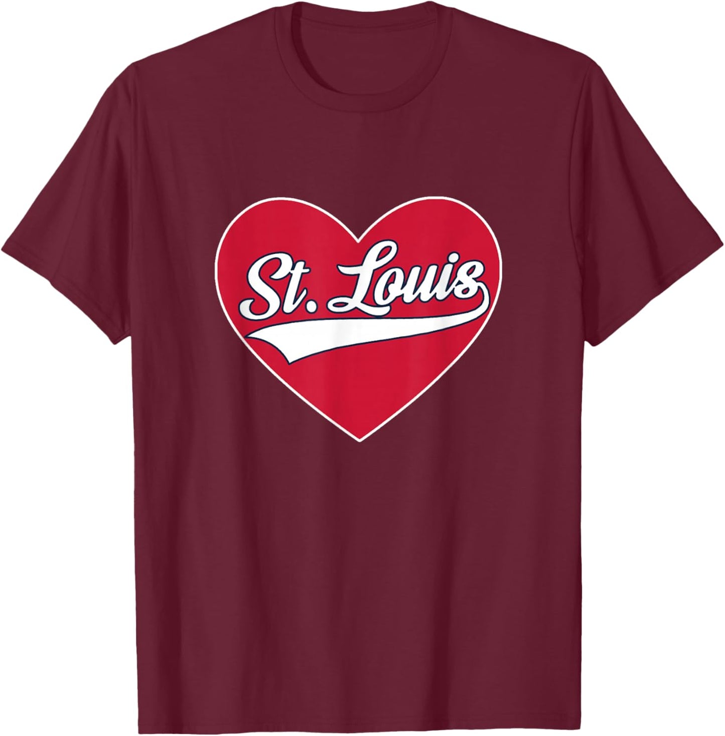 St. Louis - Throwback Design - Classic T-Shirt - T-Shirt | Maroon
