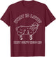 Funny Sheep Design Baby don't Herd Me for Farmers T-Shirt - T-Shirt | Maroon