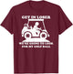 Get In Loser Golf Cart Golfer Look For My Golf Ball Golfing T-Shirt - T-Shirt | Maroon